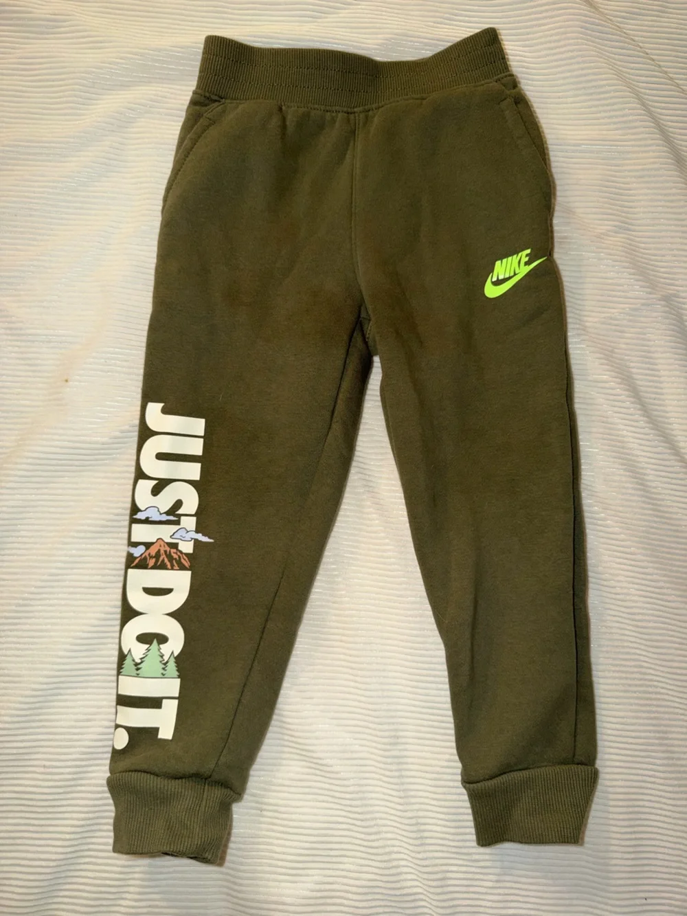 Nike Sportswear Snow Day Fleece Pants Toddler Olive 4t Boys Girls Pants